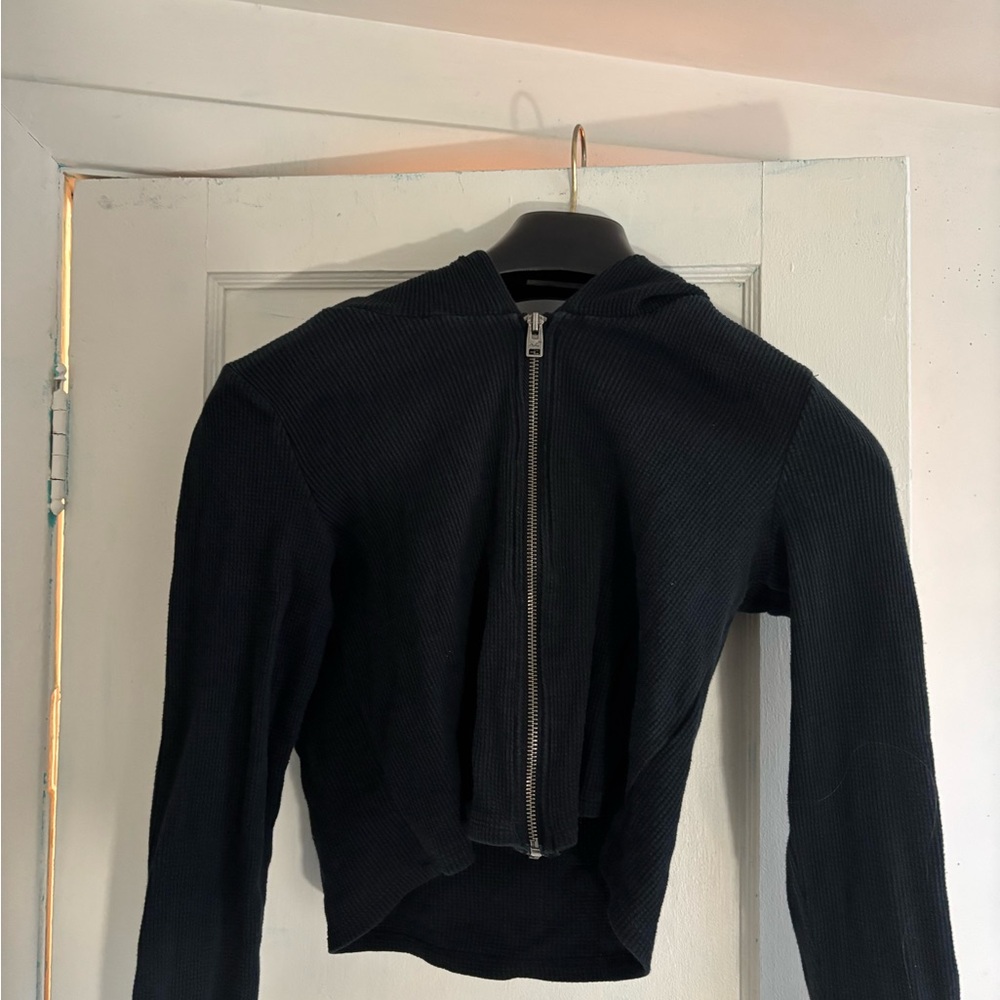 Black Zip-Up Hoodie